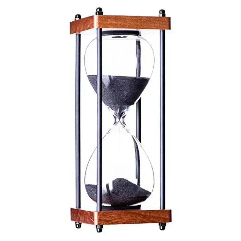 60 Minute Sand Timer Elegant Hourglass Time Management Decor Clock