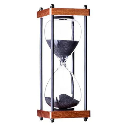 60 Minute Sand Timer Elegant Hourglass Time Management Decor Clock