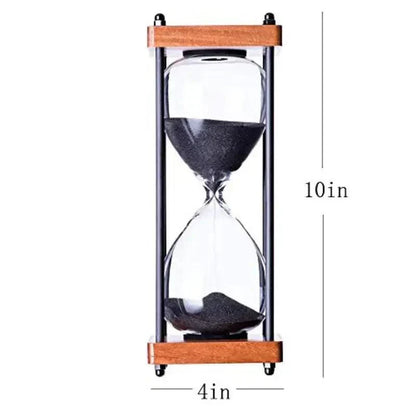 60 Minute Sand Timer Elegant Hourglass Time Management Decor Clock