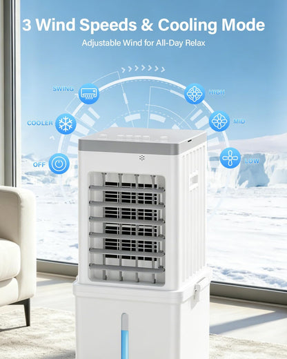 Portable 3 in 1 Air Conditioner with Dehumidifier