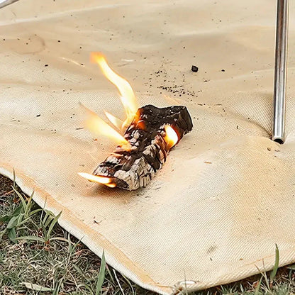 Brandhæmmende måtte – beskyttelse til grill og bålplads