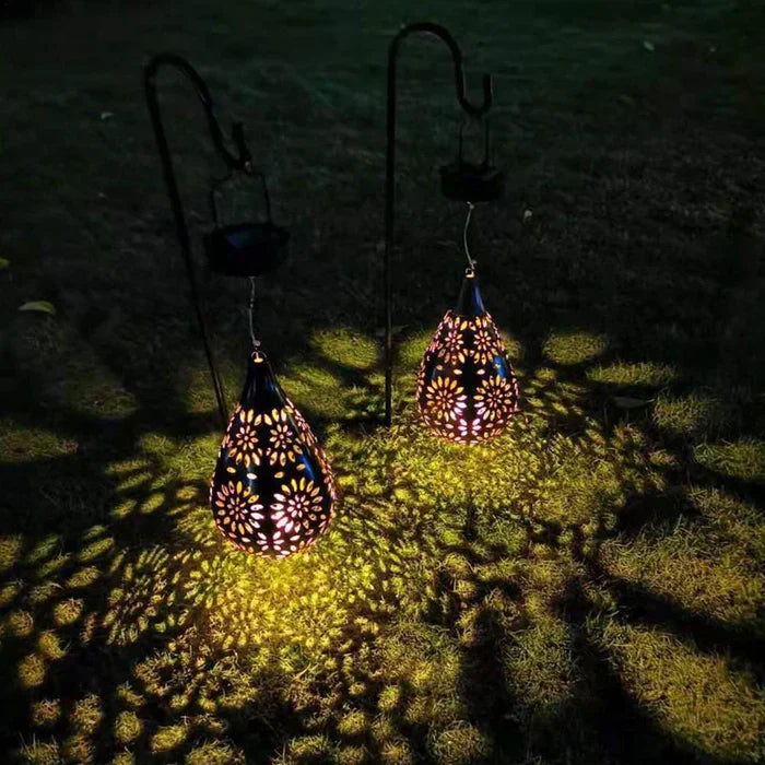 Solar Powered Weatherproof Garden Light Elegant Outdoor LED Lighting for Pathways Patios Driveways