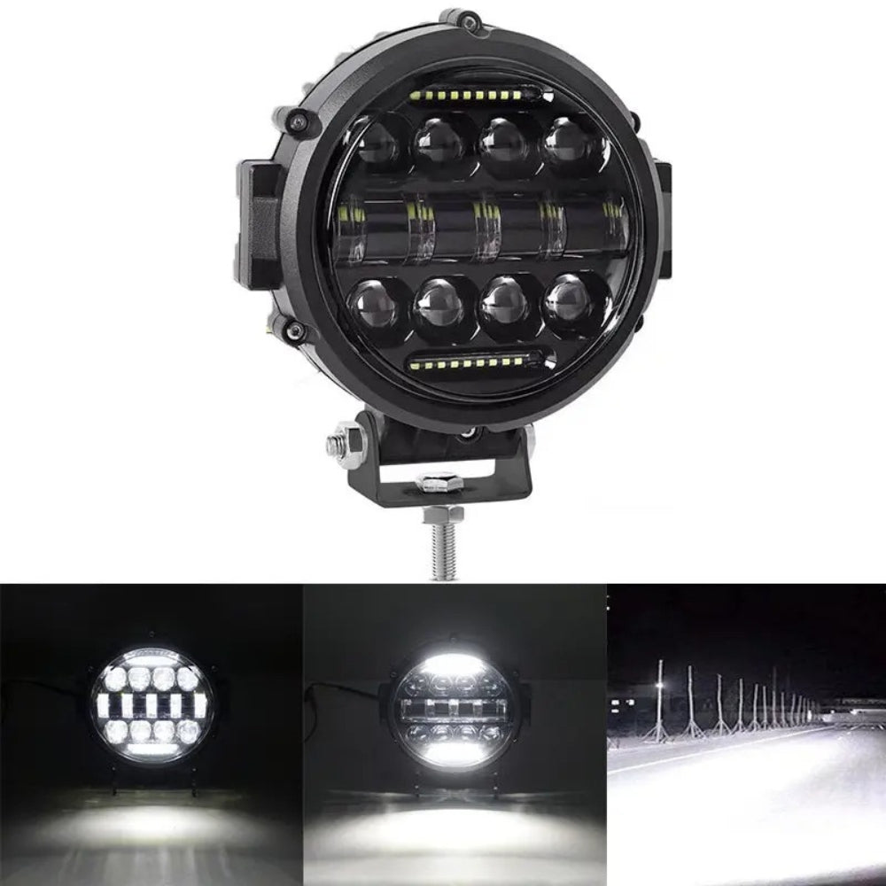 7 Inch Hoogvermogen LED Rijlicht Langeafstandsspotlight