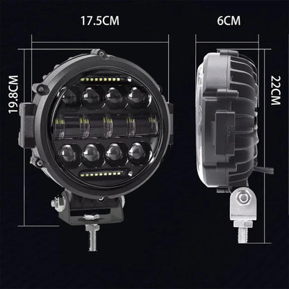 7 Inch Hoogvermogen LED Rijlicht Langeafstandsspotlight