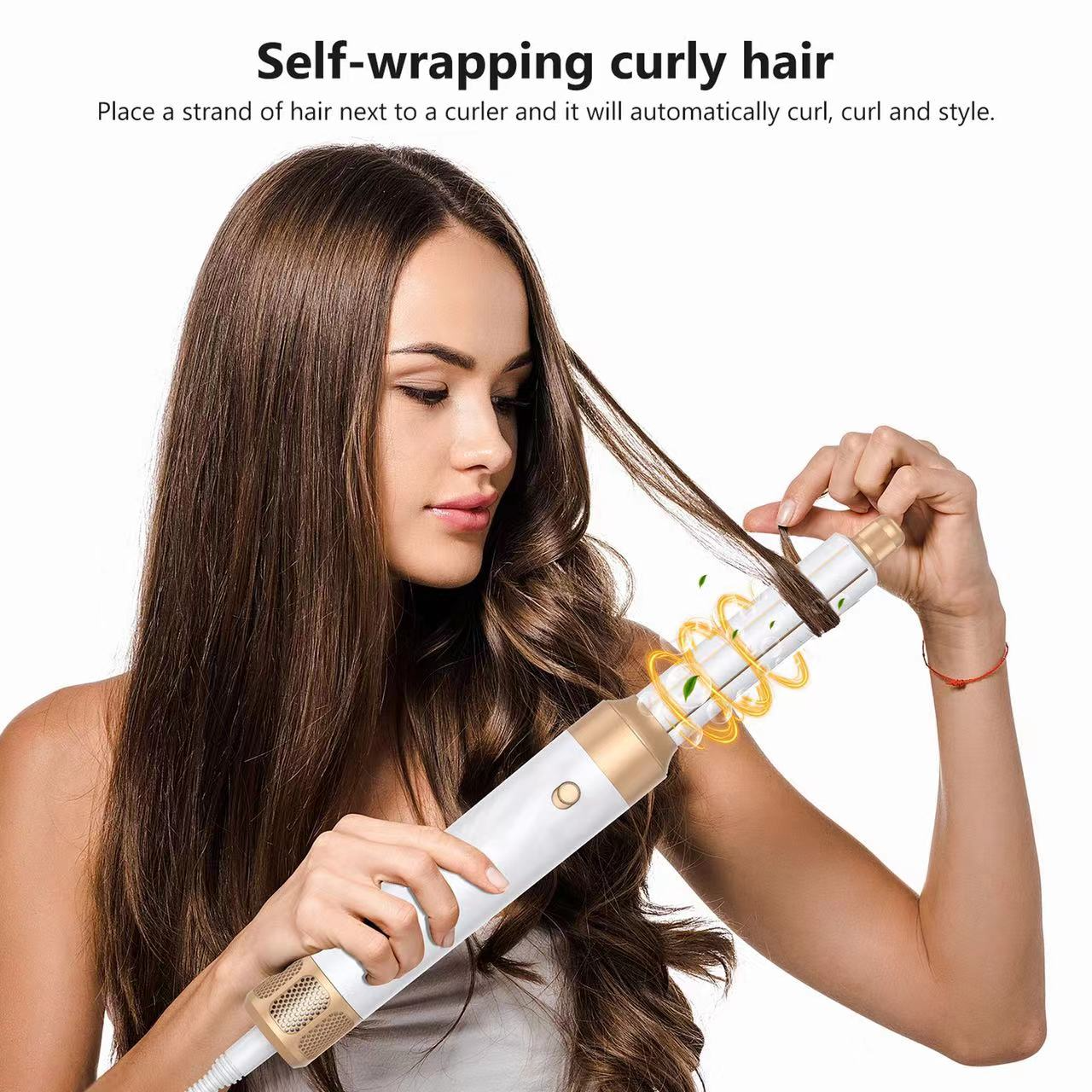 7 in 1 Airwrap Hair Styler Multi Functional Curling and Straightening Tool