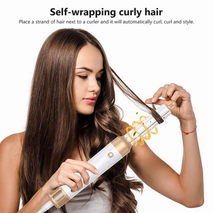 7 in 1 Airwrap Hair Styler Multi Functional Curling and Straightening Tool
