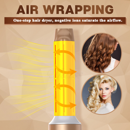 7 in 1 Airwrap Hair Styler Multi Functional Curling and Straightening Tool