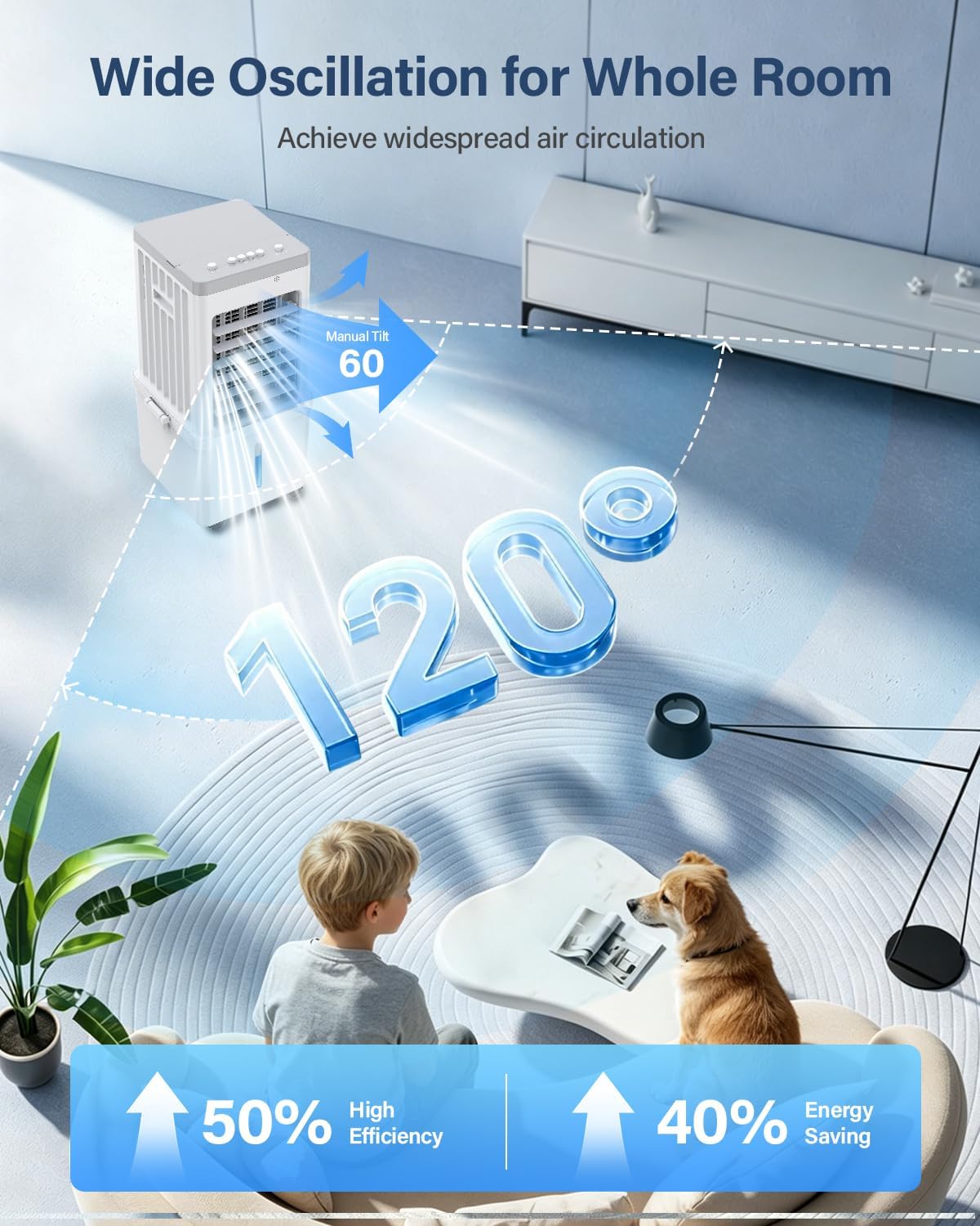 Portable 3 in 1 Air Conditioner with Dehumidifier