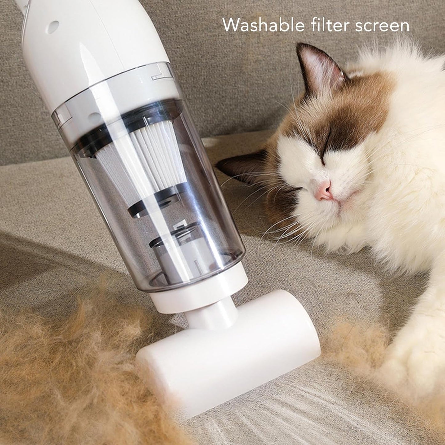 FurMaster handstofzuiger met sterke zuigkracht voor huisdierhaar en dagelijks schoonmaken