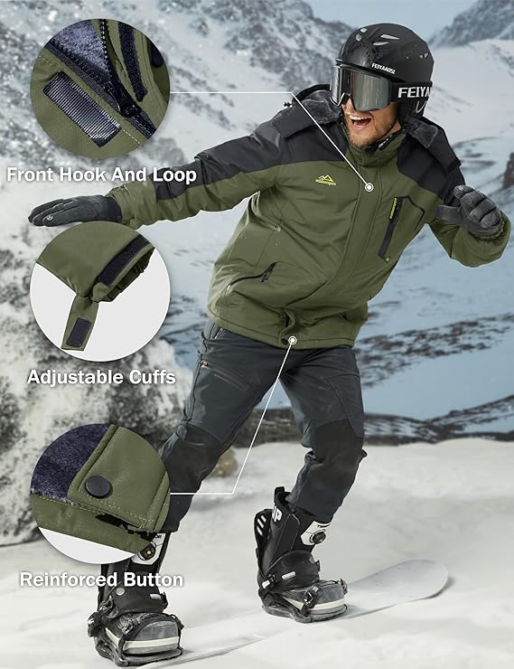 Isolierte Outdoor-Winterjacke – Winddicht & Wasserdicht