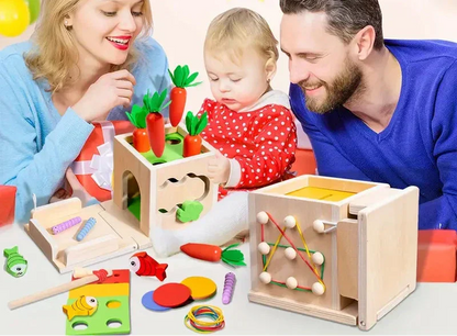 Activity Cube Educational Toy for Toddlers Learning and Play