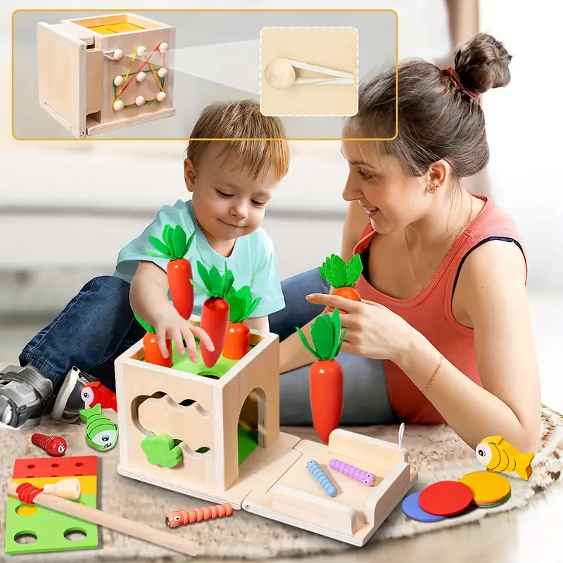 Activity Cube Educational Toy for Toddlers Learning and Play