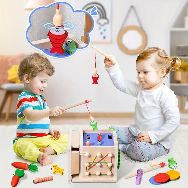 Activity Cube Educational Toy for Toddlers Learning and Play