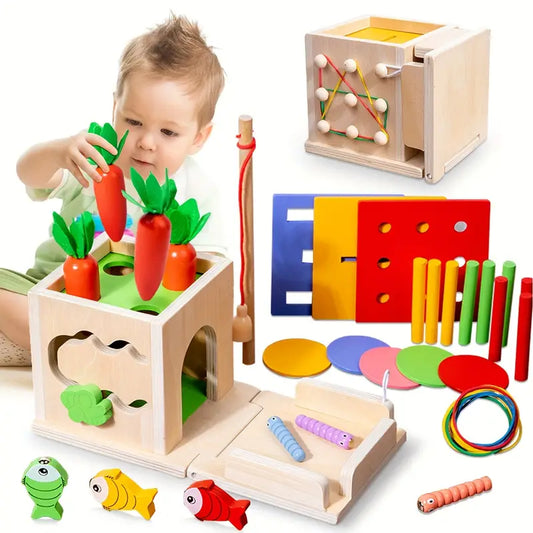 Activity Cube Educational Toy for Toddlers Learning and Play