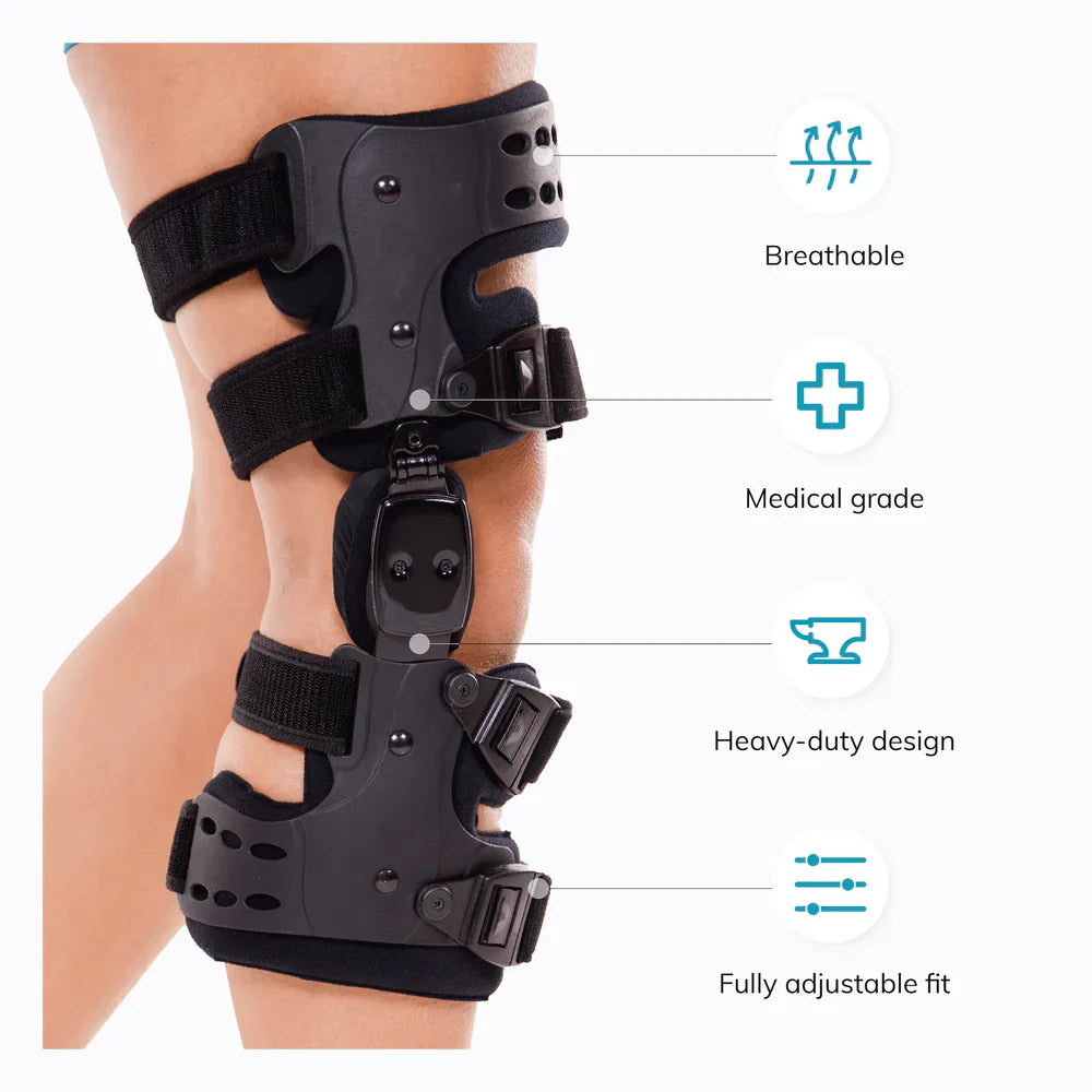 Adjustable Knee Brace for Osteoarthritis Support and Joint Stability
