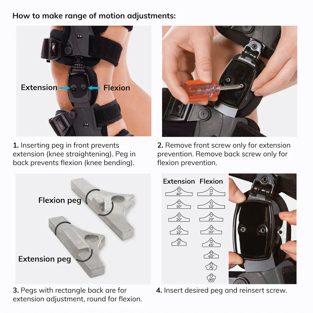 Adjustable Knee Brace for Osteoarthritis Support and Joint Stability