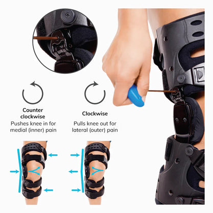 Adjustable Knee Brace for Osteoarthritis Support and Joint Stability