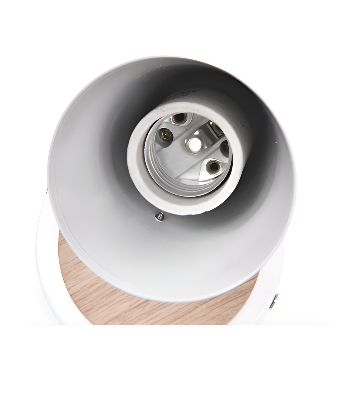 Adjustable Scandinavian Wall Light with Pastel Finish and Wooden Details