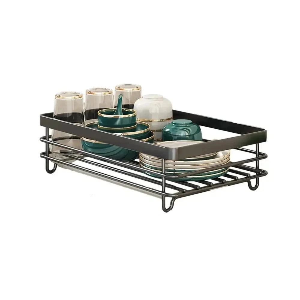 Adjustable Stainless Steel Dish Drying Rack Space Saving Kitchen Drainer