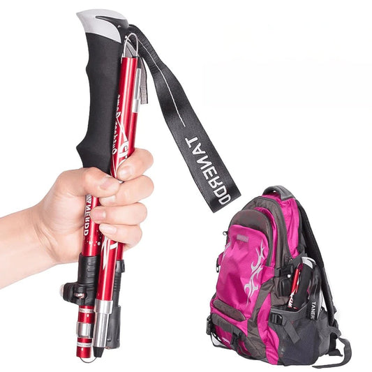 Adjustable Telescopic Hiking Poles Lightweight Durable Trekking Sticks