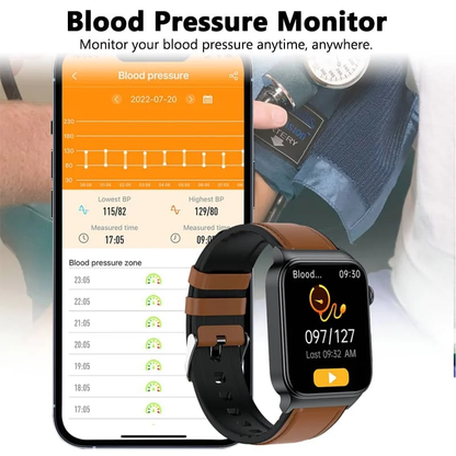 Zaawansowany smartwatch do monitorowania zdrowia z funkcją EKG