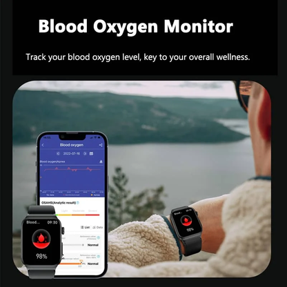 Zaawansowany smartwatch do monitorowania zdrowia z funkcją EKG
