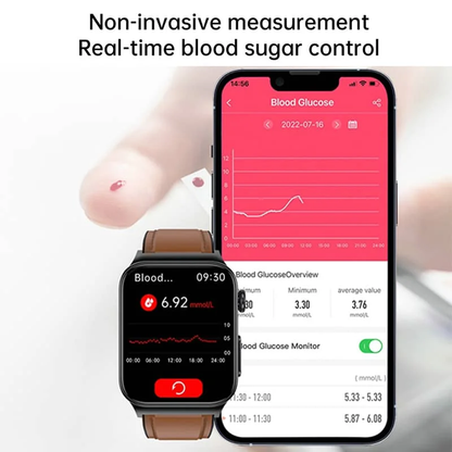 Zaawansowany smartwatch do monitorowania zdrowia z funkcją EKG