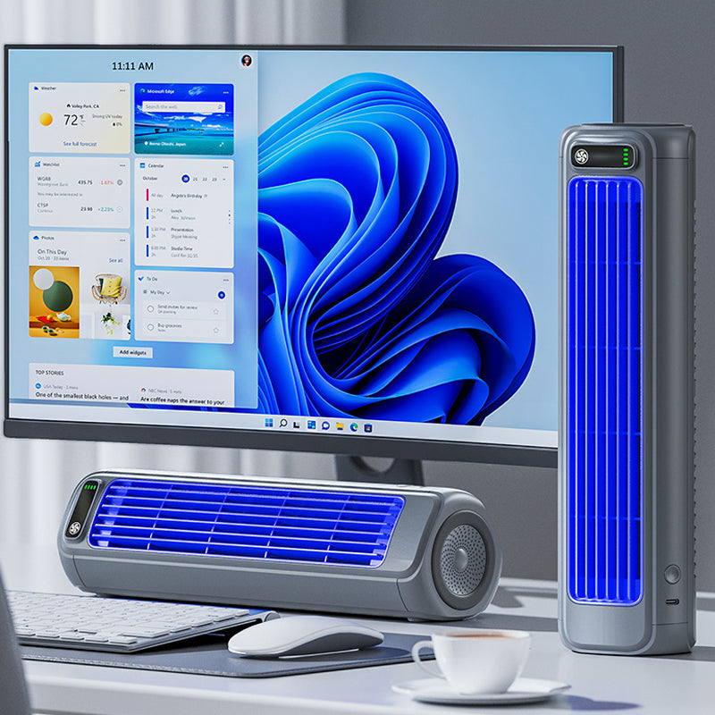 AirWave Portable Rechargeable Air Conditioner Mini Cooling Fan with 12 Hour Battery