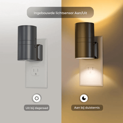 Alova LED væglampe med stik dæmpbar sensorlampe til gange, soveværelser og trapper