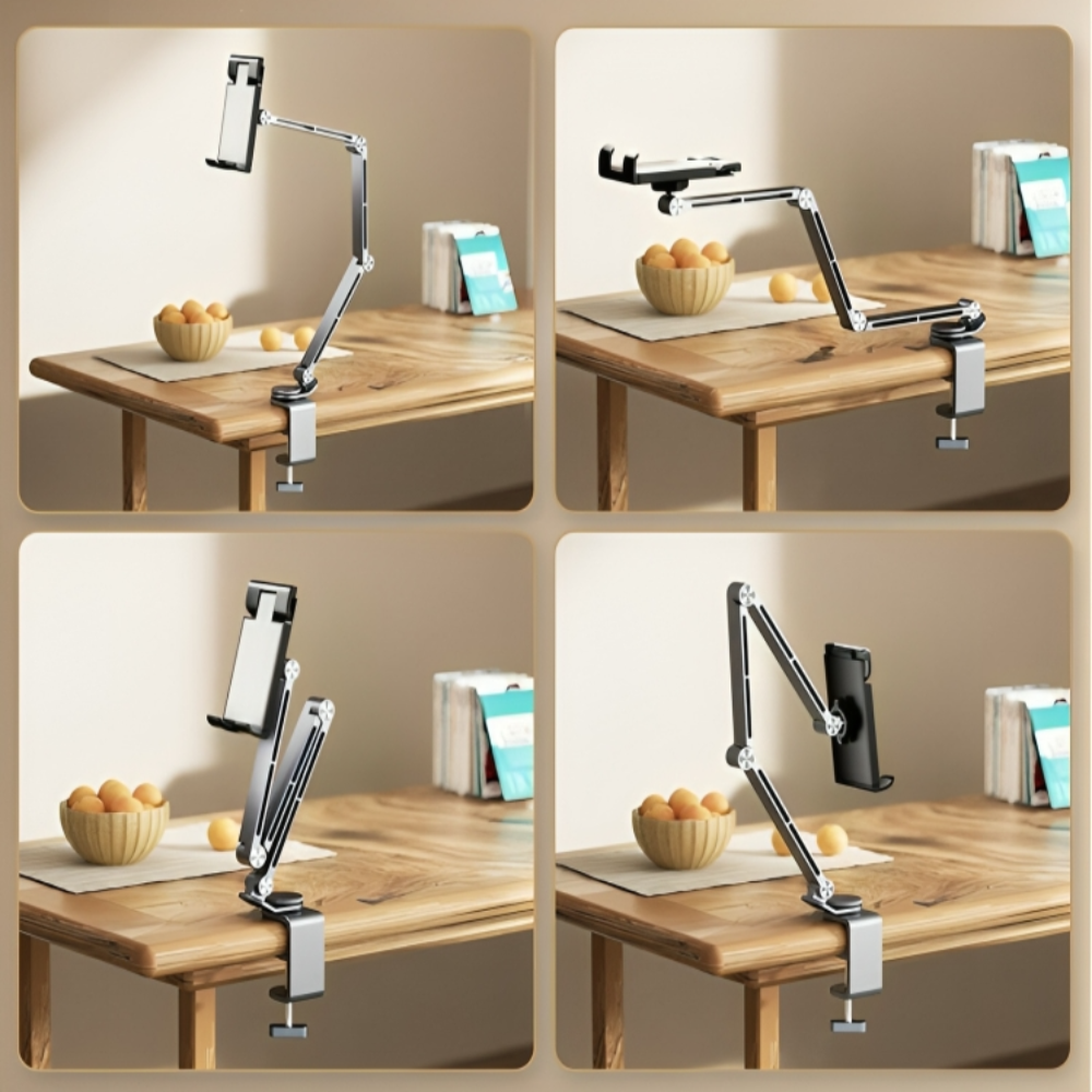 Altivo 360 graders justerbar aluminiums tablet- og telefonholder