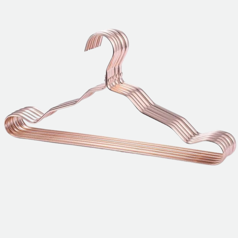 Kleiderbügel aus Aluminium mit moderner Metallic-Oberfläche