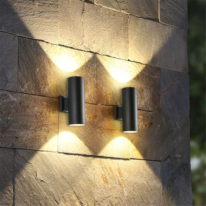 LED-udendørs væglampe i aluminium med IP65-vandbestandighed