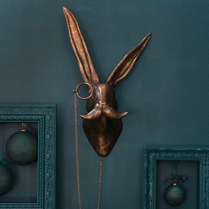 Tierkopf Wanddekoration Stilvolle verspielte Resin Wandkunst