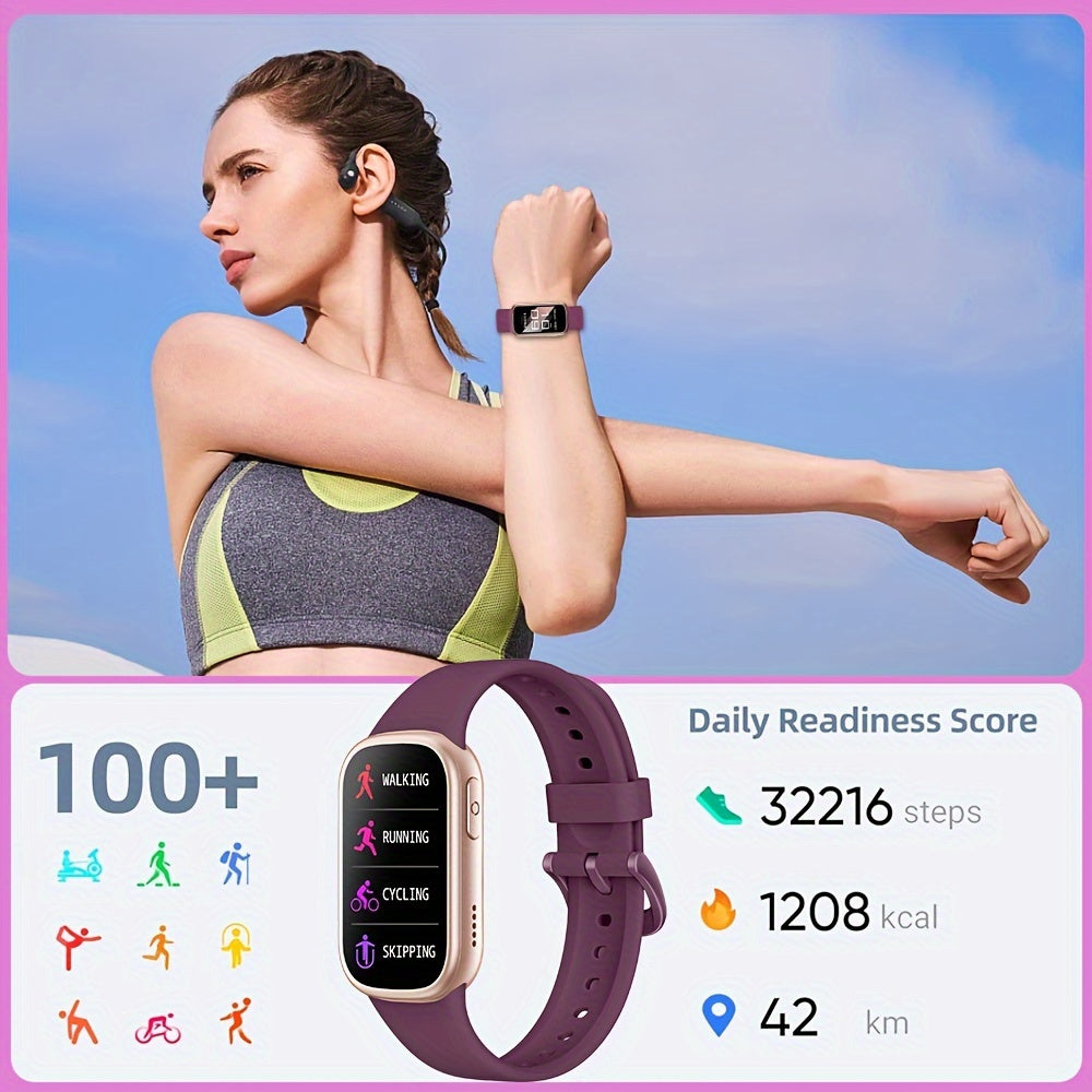 AquaFit vandtæt smartwatch fitness tracker med lang batterilevetid