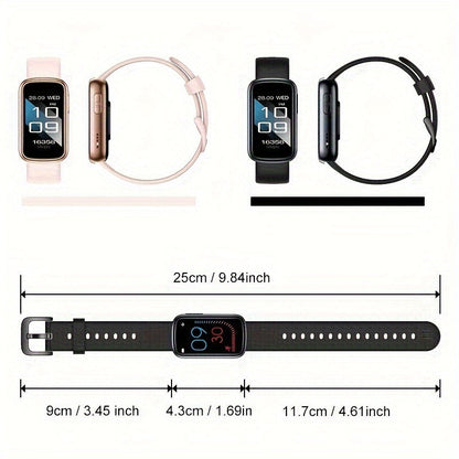 AquaFit vandtæt smartwatch fitness tracker med lang batterilevetid