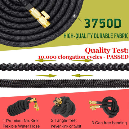 AquaFlex Expandable Garden Hose Lightweight Flexible Leakproof Hose