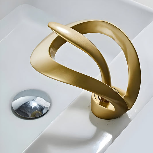AquaGleam Minimalist Bathroom Basin Tap Single Handle Faucet