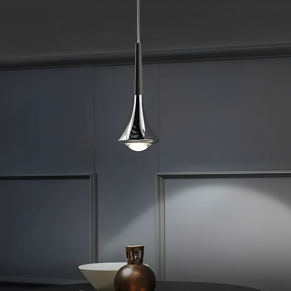 AquaLight Scandinavian Teardrop Pendant Light with Modern LED Design for Elegant Ambient Lighting
