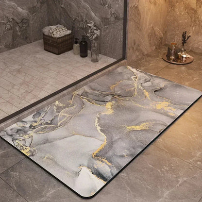 AquaLuxe sneldrogende badmat – antislip zachte absorberende vloermat
