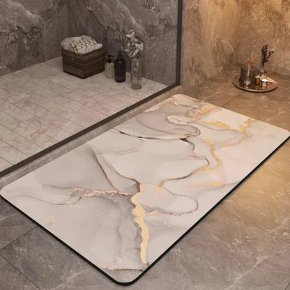 AquaLuxe sneldrogende badmat – antislip zachte absorberende vloermat