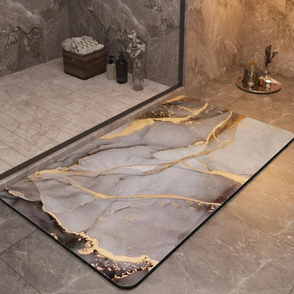 AquaLuxe sneldrogende badmat – antislip zachte absorberende vloermat