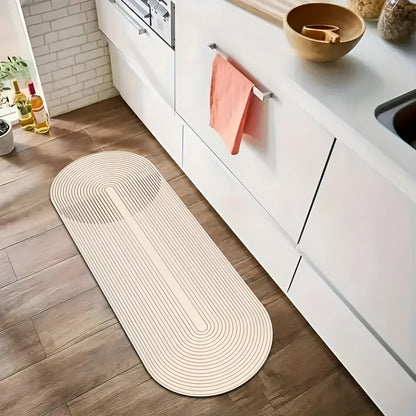 AquaStone diatomé badeforhæng med ultraabsorberende blød overflade og skridsikkert design