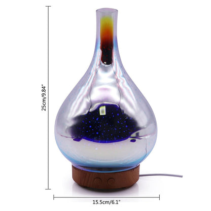 AromaBurst 3D glas æterisk olie diffuser med LED lys