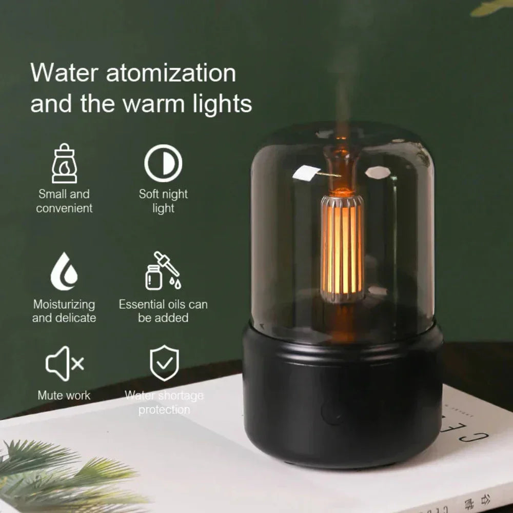 Aromin Tragbarer Mini Aroma Diffusor mit Nachtlicht