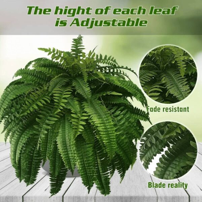 Artificial Boston Fern UV Resistant Indoor Outdoor Plant