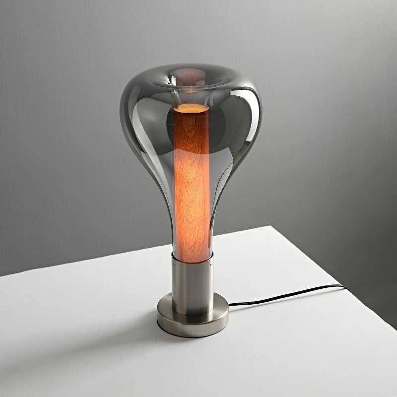 Künstlerische, von Lava inspirierte Tischlampe mit dynamischem Design