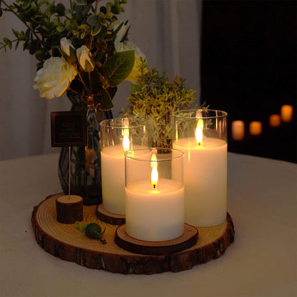 AuraFlame Flammenlose LED-Kerzen-Set mit Fernbedienung
