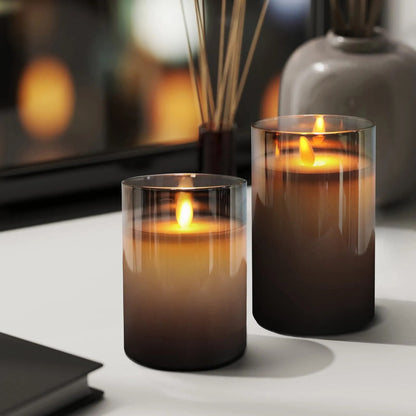 AuraFlame Flammenlose LED-Kerzen-Set mit Fernbedienung