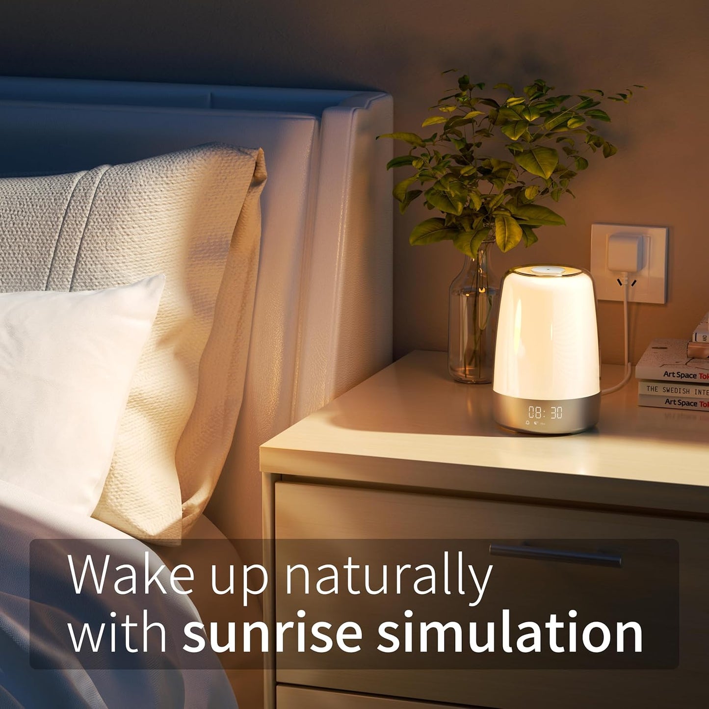 Aurora Wake Up Light Sunrise Alarm Clock with Sounds