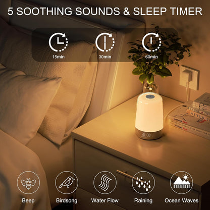 Aurora Wake Up Light Sunrise Alarm Clock with Sounds